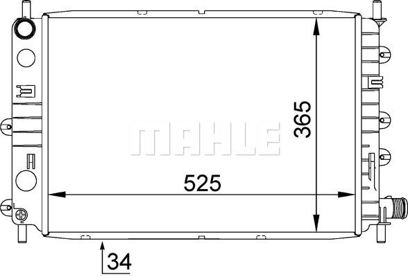 WG2182377 WILMINK GROUP Радиатор, охлаждение двигателя