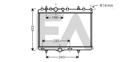 31R55106 EACLIMA Радиатор, охлаждение двигателя