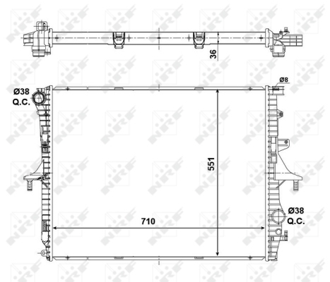 WG1722608 WILMINK GROUP Радиатор, охлаждение двигателя