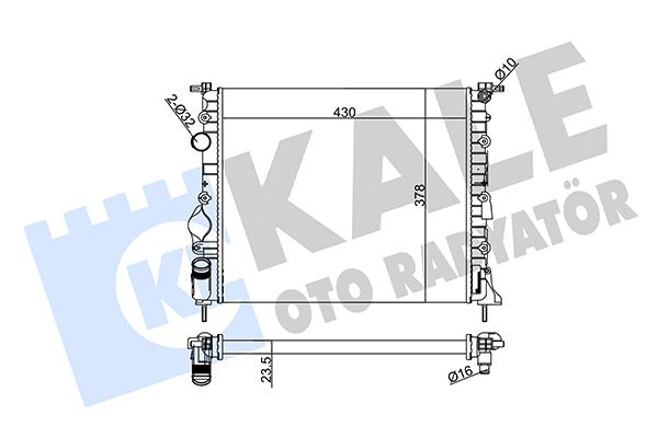 159400 KALE OTO RADYATÖR Радиатор, охлаждение двигателя