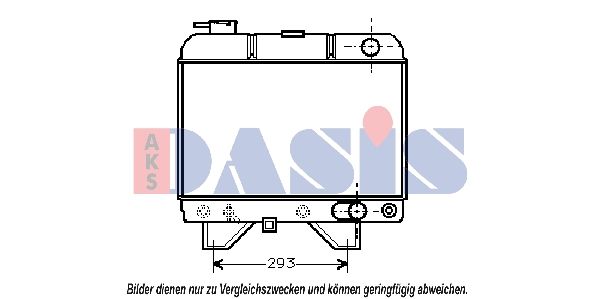 160730N AKS DASIS Радиатор, охлаждение двигателя