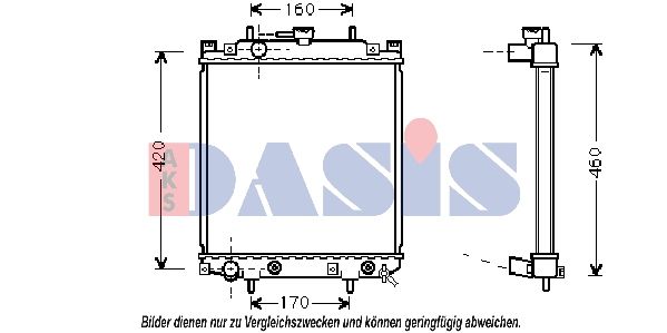 360016N AKS DASIS Радиатор, охлаждение двигателя