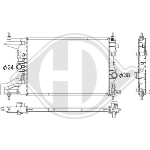 DCM2697 DIEDERICHS Радиатор, охлаждение двигателя