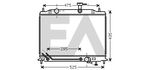 31R36025 EACLIMA Радиатор, охлаждение двигателя