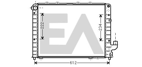 31R40015 EACLIMA Радиатор, охлаждение двигателя