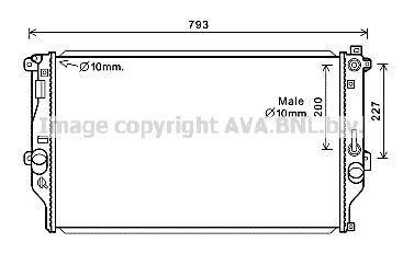 TO2715 AVA QUALITY COOLING Радиатор, охлаждение двигателя