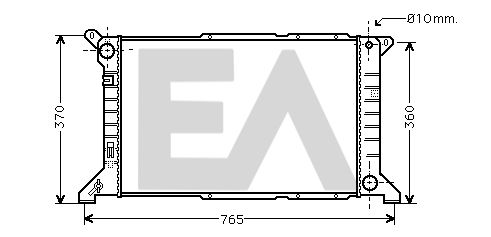 31R22058 EACLIMA Радиатор, охлаждение двигателя