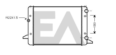 31R77086 EACLIMA Радиатор, охлаждение двигателя