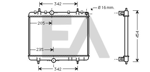 31R55045 EACLIMA Радиатор, охлаждение двигателя