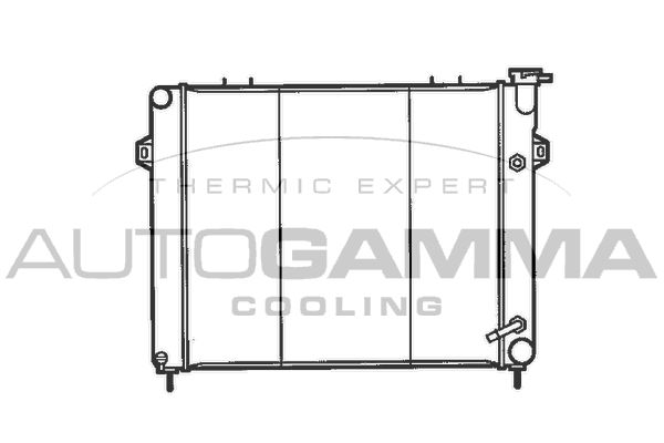 100443 AUTOGAMMA Радиатор, охлаждение двигателя