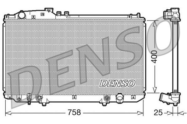 DRM51006 DENSO Радиатор, охлаждение двигателя