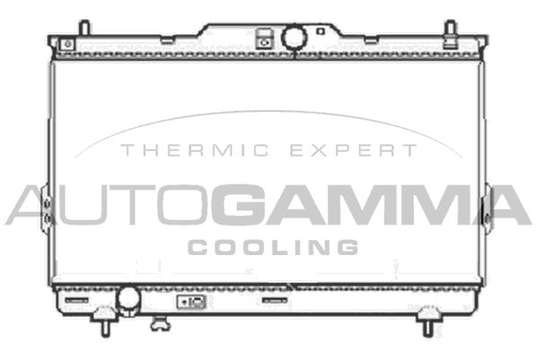 104073 AUTOGAMMA Радиатор, охлаждение двигателя