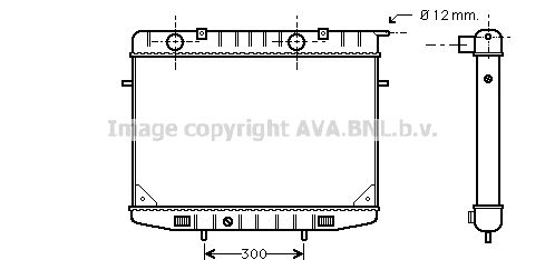 OL2188 AVA QUALITY COOLING Радиатор, охлаждение двигателя