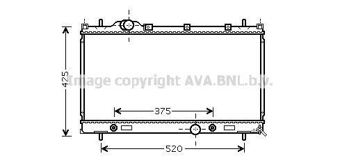 CR2087 PRASCO Радиатор, охлаждение двигателя