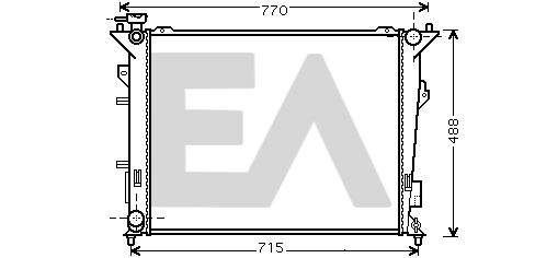 31R36034 EACLIMA Радиатор, охлаждение двигателя