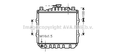 SZ2010 AVA QUALITY COOLING Радиатор, охлаждение двигателя