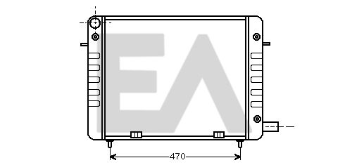 31R54071 EACLIMA Радиатор, охлаждение двигателя