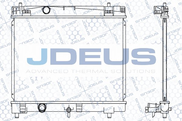 028M68 JDEUS Радиатор, охлаждение двигателя