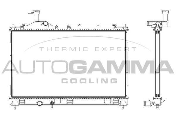 107893 AUTOGAMMA Радиатор, охлаждение двигателя