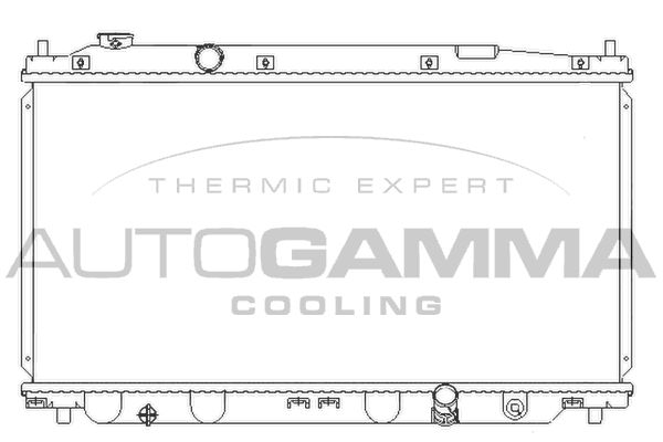 107218 AUTOGAMMA Радиатор, охлаждение двигателя