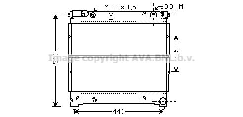 SZ2070 AVA QUALITY COOLING Радиатор, охлаждение двигателя