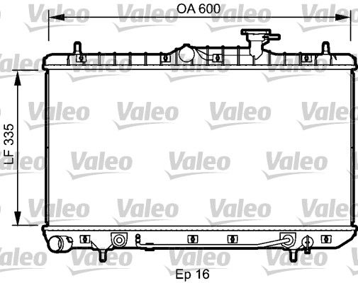 734253 VALEO Радиатор, охлаждение двигателя