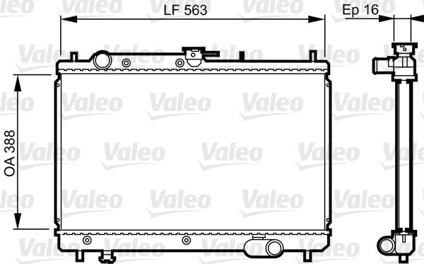 731461 VALEO Радиатор, охлаждение двигателя