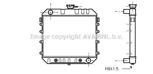 OL2234 AVA QUALITY COOLING Радиатор, охлаждение двигателя