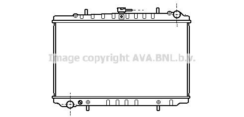 DN2027 AVA QUALITY COOLING Радиатор, охлаждение двигателя