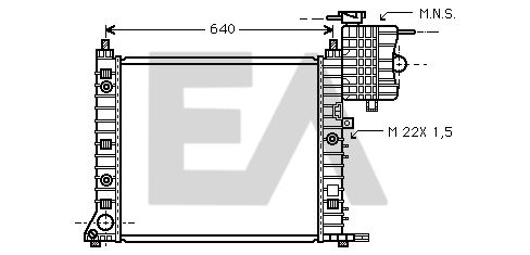 31R50138 EACLIMA Радиатор, охлаждение двигателя