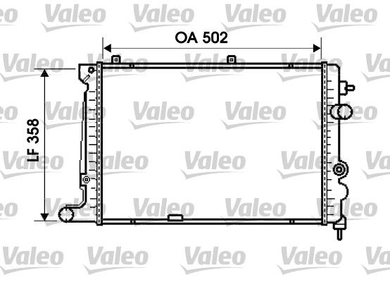 734644 VALEO Радиатор, охлаждение двигателя