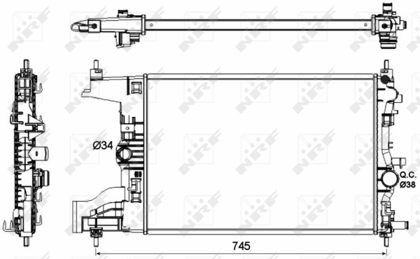 WG1722084 WILMINK GROUP Радиатор, охлаждение двигателя