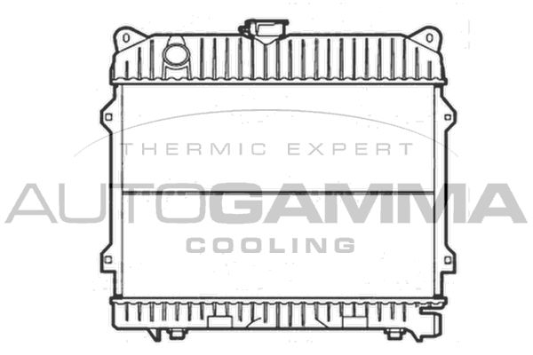103033 AUTOGAMMA Радиатор, охлаждение двигателя