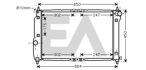 31R20048 EACLIMA Радиатор, охлаждение двигателя