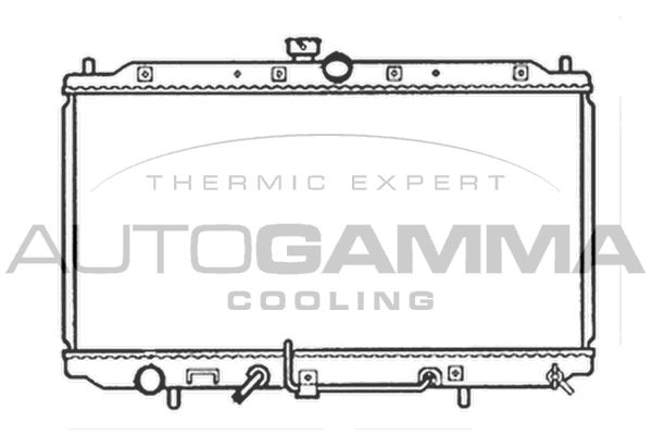 102170 AUTOGAMMA Радиатор, охлаждение двигателя