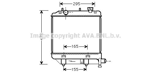 MZ2172 AVA QUALITY COOLING Радиатор, охлаждение двигателя