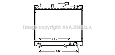 SZ2101 AVA QUALITY COOLING Радиатор, охлаждение двигателя