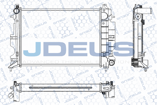 RA0240150 JDEUS Радиатор, охлаждение двигателя