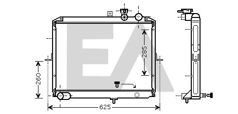 31R36014 EACLIMA Радиатор, охлаждение двигателя