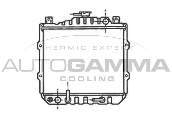 100978 AUTOGAMMA Радиатор, охлаждение двигателя