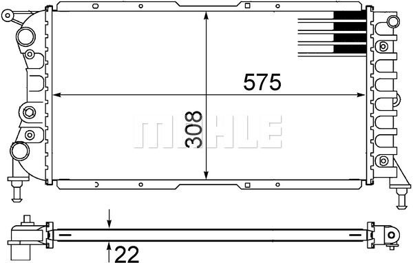 CR1441000S MAHLE Радиатор, охлаждение двигателя