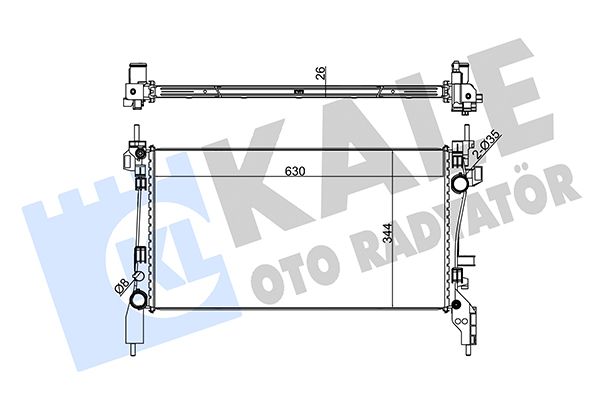 320600 KALE OTO RADYATÖR Радиатор, охлаждение двигателя
