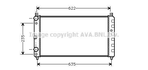 SAA2003 AVA QUALITY COOLING Радиатор, охлаждение двигателя