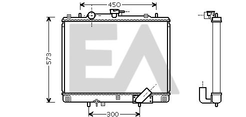 31R51132 EACLIMA Радиатор, охлаждение двигателя