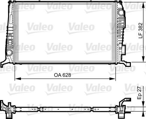 735279 VALEO Радиатор, охлаждение двигателя