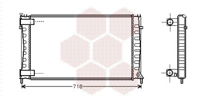 09002144 VAN WEZEL Радиатор, охлаждение двигателя