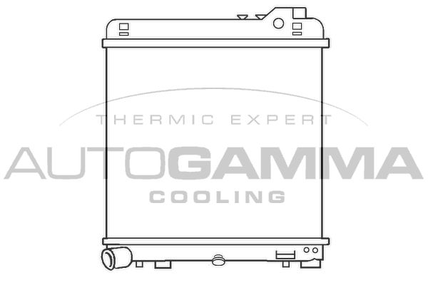 100101 AUTOGAMMA Радиатор, охлаждение двигателя