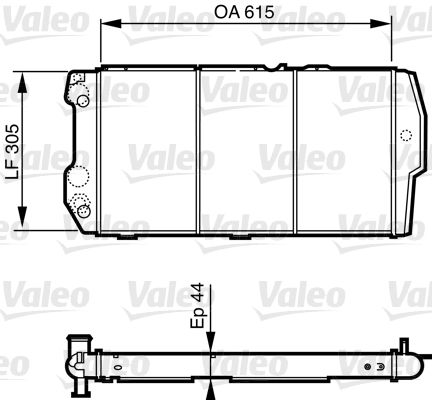 732440 VALEO Радиатор, охлаждение двигателя