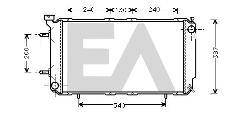 31R68053 EACLIMA Радиатор, охлаждение двигателя