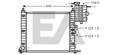 31R50139 EACLIMA Радиатор, охлаждение двигателя